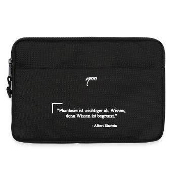 Zitat von Albert E. - Phantasie & Wissen - Laptoptasche 13" - Schwarz - Vorne