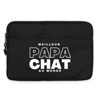 Meilleur Papa Chat au Monde - Sacoche pour ordinateur portable 13 pouces - noir - Devant