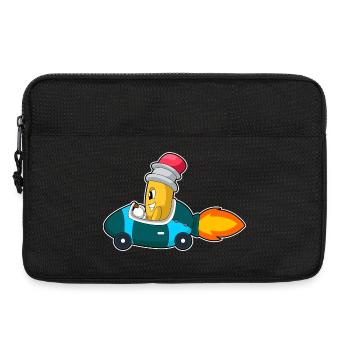 Bleistift Auto - Laptoptasche 13" - Schwarz - Vorne