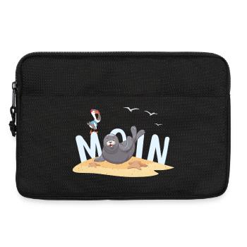 Moin Seal Seagull Beach - Laptop bag 13" - black - Front