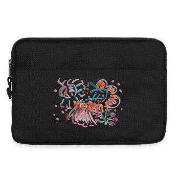 Sun holiday dance, watercolour - Laptop bag 13" - black - Front