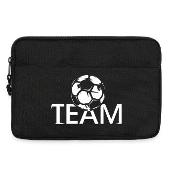 team mannschaft icon symbol ball fußball club - Laptoptasche 13" - Schwarz - Vorne