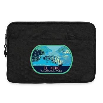 Atemberaubendes El Nido: Himmlische Luftaufnahme - Laptoptasche 13" - Schwarz - Vorne