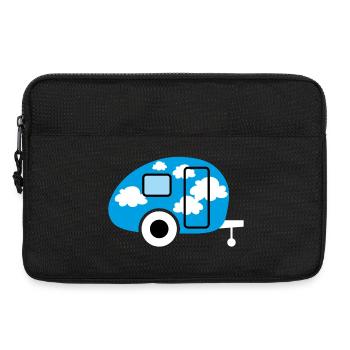 Caravane Caravane Clouds Camper Camping Retro Fan - Sacoche pour ordinateur portable 13 pouces - noir - Devant