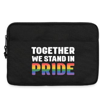 LGBT Pride Month - Together We Stand in Pride - Laptop bag 13" - black - Front