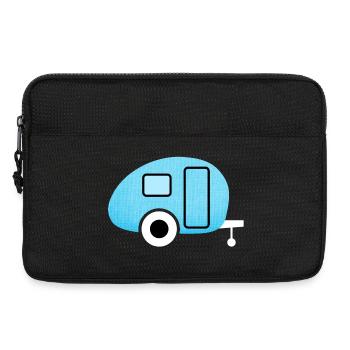 Caravane Caravane Toile Lin Camping Camper - Sacoche pour ordinateur portable 13 pouces - noir - Devant