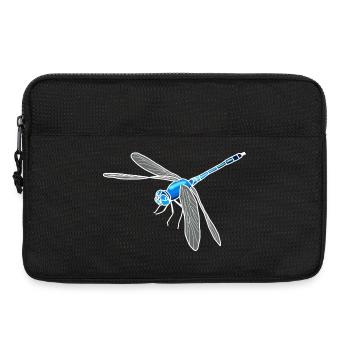 Dragonfly lineart - Laptop bag 13" - black - Front