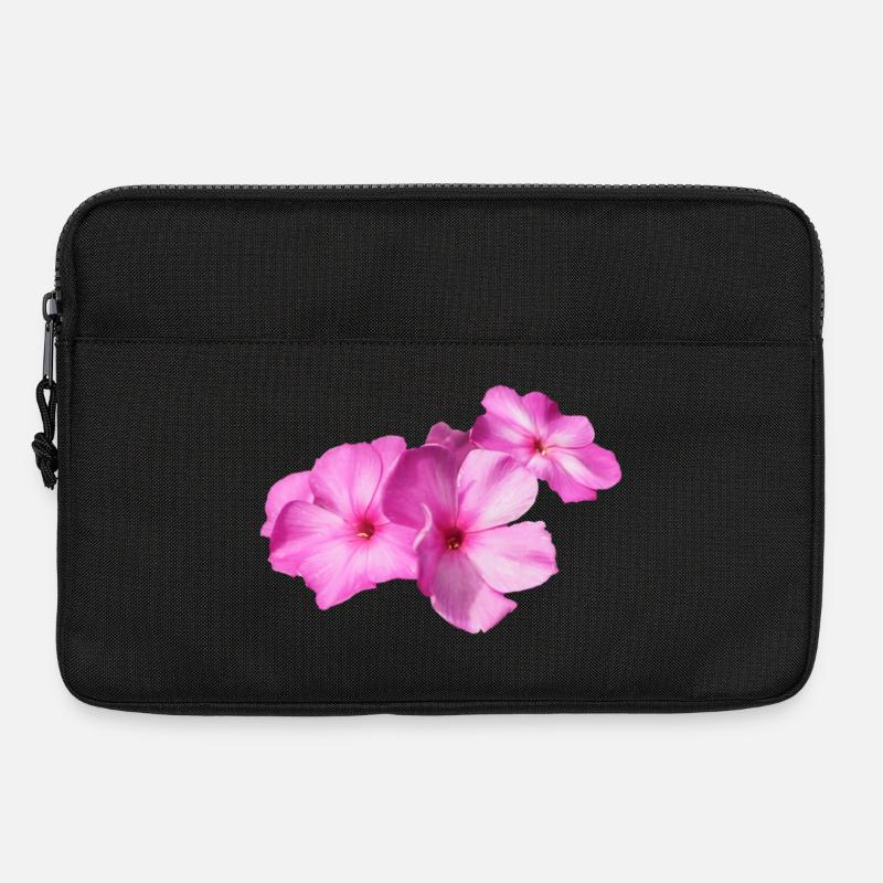 Pink Morning Glory Blütenmeer - Laptoptasche 13" - Schwarz