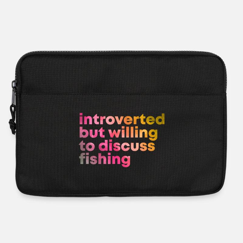Angeln - Laptoptasche 13" - Schwarz