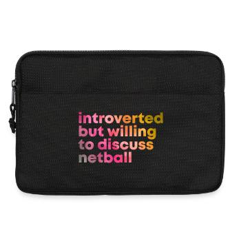 Netzball - Laptoptasche 13" - Schwarz - Vorne