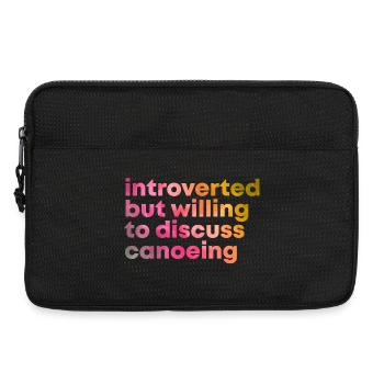 Kanusport - Laptoptasche 13" - Schwarz - Vorne