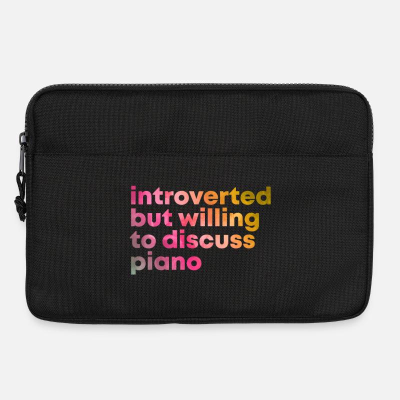 Klavier - Laptoptasche 13" - Schwarz