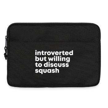 quetschen - Laptoptasche 13" - Schwarz - Vorne
