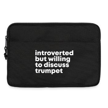 Trompete - Laptoptasche 13" - Schwarz - Vorne