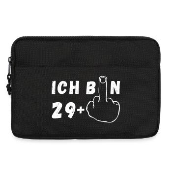 Ich bin 29+ Stinkefinger Geburtstag Geschenk ab 30 - Laptoptasche 13" - Schwarz - Vorne