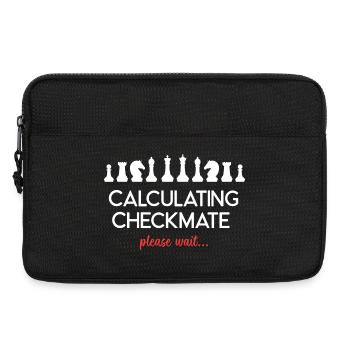 Schach - Schachmatt berechnen. Bitte warten... - Laptoptasche 13" - Schwarz - Vorne