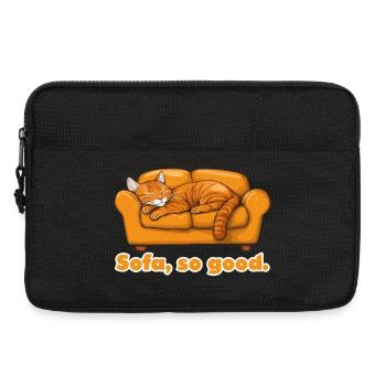 Sofa, So Good Cat Nap - Laptop bag 13" - black - Front