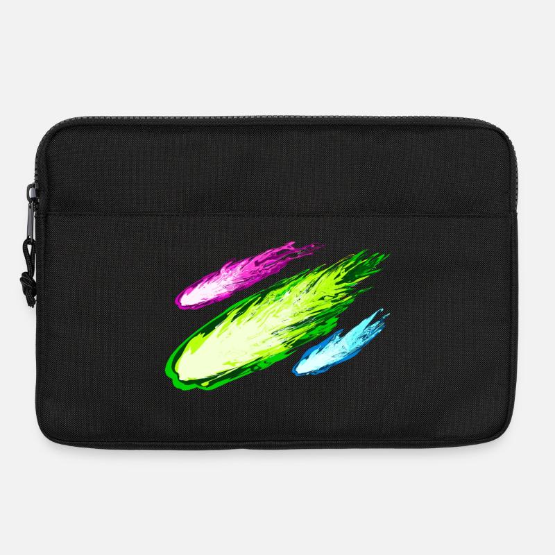 Explosion von bunten Drachen - Laptoptasche 13" - Schwarz