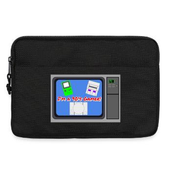 Je suis un gamer des années 90 - Sacoche pour ordinateur portable 13 pouces - noir - Devant