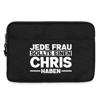 Inspiring women's motto in black and white - Laptop bag 13" - black - Front