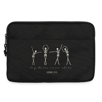 Skeleton Dance Motif for Halloween & Party - Laptop bag 13" - black - Front