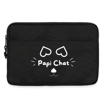 Papi Chat - Sacoche pour ordinateur portable 13 pouces - noir - Devant