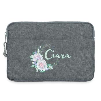 Für Ciara - Laptoptasche 13" - Grau meliert - Vorne