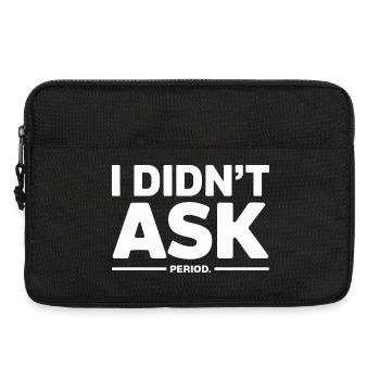 Je n’ai pas demandé à ich habe nicht gefragt anti smalltalk - Sacoche pour ordinateur portable 13 pouces - noir - Devant