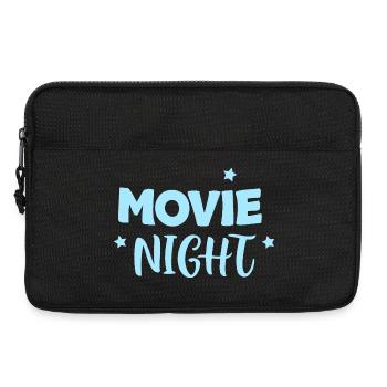 Filmabend Pastellblaue Sterne - Laptoptasche 13" - Schwarz - Vorne