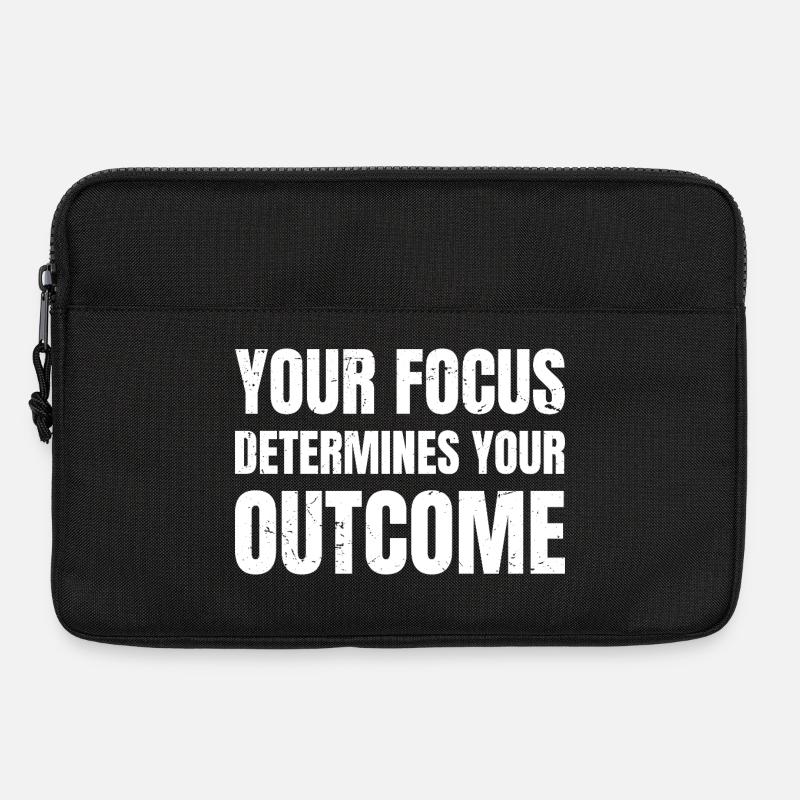 your focus determines your outcome - Laptoptasche 13" - Schwarz