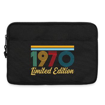Anniversaire 1970 Né en 1970 Vintage Rétro Cadeau - Sacoche pour ordinateur portable 13 pouces - noir - Devant