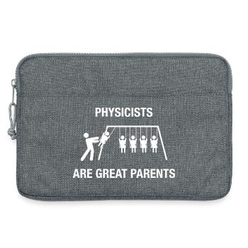 Physicien Humour Scientifique Drôle - Sacoche pour ordinateur portable 13 pouces - gris chiné - Devant
