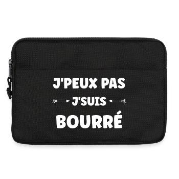 I can't, I'm drunk - Laptop bag 13" - black - Front