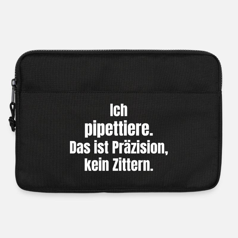 Ich pipettiere: Präzision ohne Zittern - Laptoptasche 13" - Schwarz