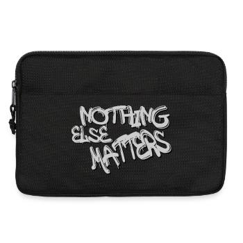 Typographie de citation graffiti : slogan gris gras - Sacoche pour ordinateur portable 13 pouces - noir - Devant
