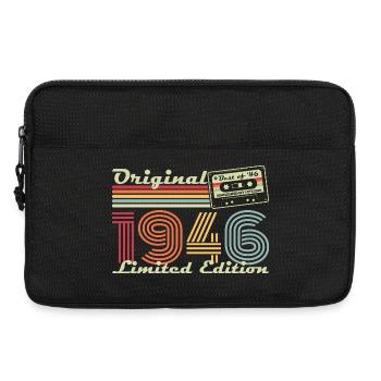 Original 1946 Vintage Anniversaire Rétro - Sacoche pour ordinateur portable 13 pouces - noir - Devant