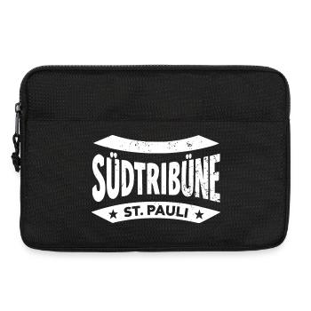 St. Pauli Stadion Fan Hoodie, Socken, Tasse, Cap - Laptoptasche 13" - Schwarz - Vorne