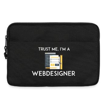 Trust Me I'm a Webdesigner - Laptop bag 13" - black - Front