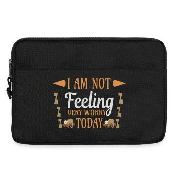 Not feeling workly sloth - Laptoptasche 13" - Schwarz - Vorne