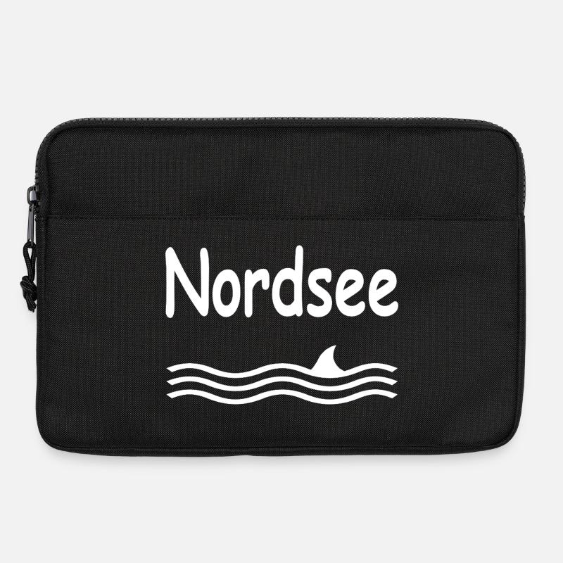 Nordsee - Laptoptasche 13" - Schwarz