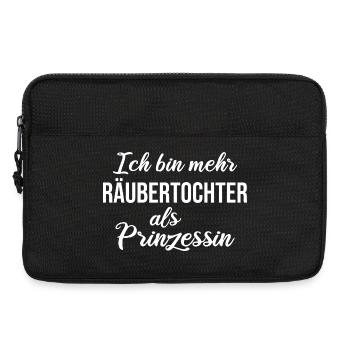 I'm more of a robber's daughter than a princess - Laptop bag 13" - black - Front