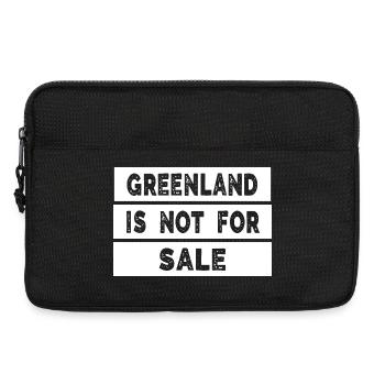 Le Groenland n’est pas à vendre - Sacoche pour ordinateur portable 13 pouces - noir - Devant