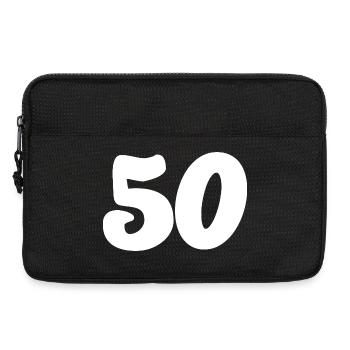 50. 50 YEARS. 50th ANNIVERSARY. 50 YEARS ANNIVERSARY. - Laptop bag 13" - black - Front