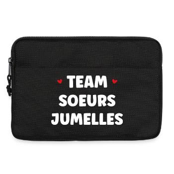 Team Soeurs Jumelées - Sacoche pour ordinateur portable 13 pouces - noir - Devant