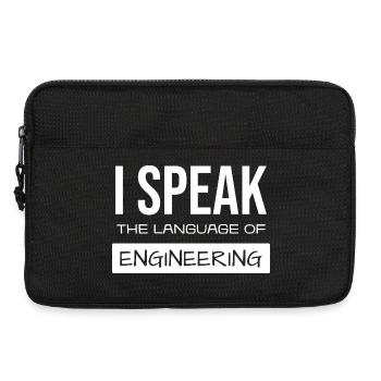 Je parle des glyphes d’ingénierie - Sacoche pour ordinateur portable 13 pouces - noir - Devant