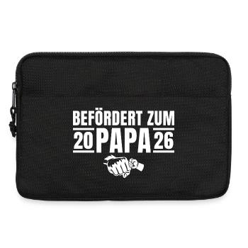 Paternity Promoted to Dad 2026 - Laptop bag 13" - black - Front