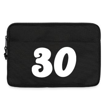 30. 30 YEARS. 30th ANNIVERSARY. 30 YEARS ANNIVERSARY. - Laptop bag 13" - black - Front