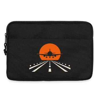 Flugzeug mit Landung Pilot Vintage Geschenk - Laptoptasche 13" - Schwarz - Vorne