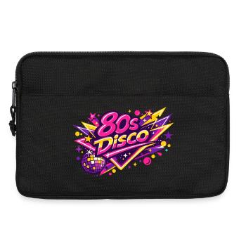 80s Disco Neon Fusion - Laptop bag 13" - black - Front