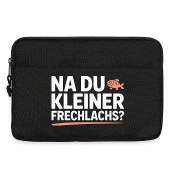 Na Du Kleiner Frechlachs Gamer Lachs Meme Zocker - Laptoptasche 13" - Schwarz - Vorne